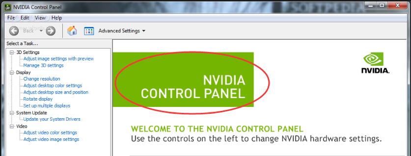 install nvidia control panel
